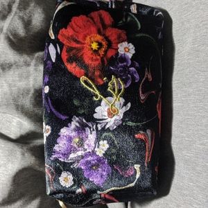 Lisa Eldridge velour floral makeup bag